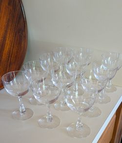 Fostoria Cocktail Glasses Fascination Pattern
