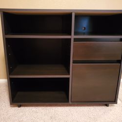 2 Drawer File Cabinet with Open Shelving 