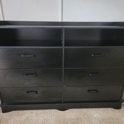 Black Six Drawer Dresser