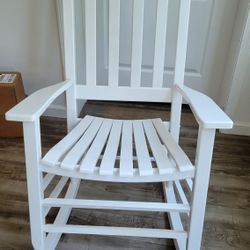 White Wood ROCKER