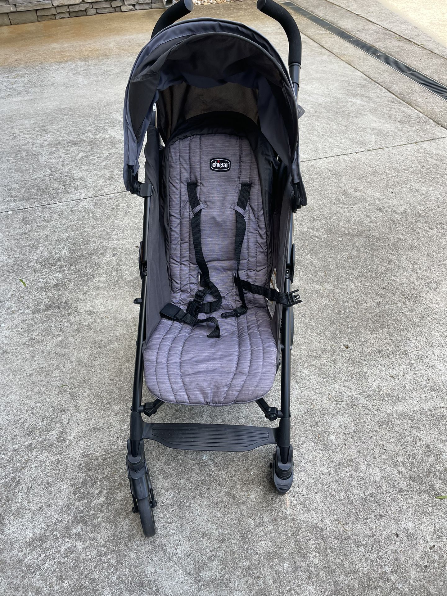 Baby Stroller Grey And Black 