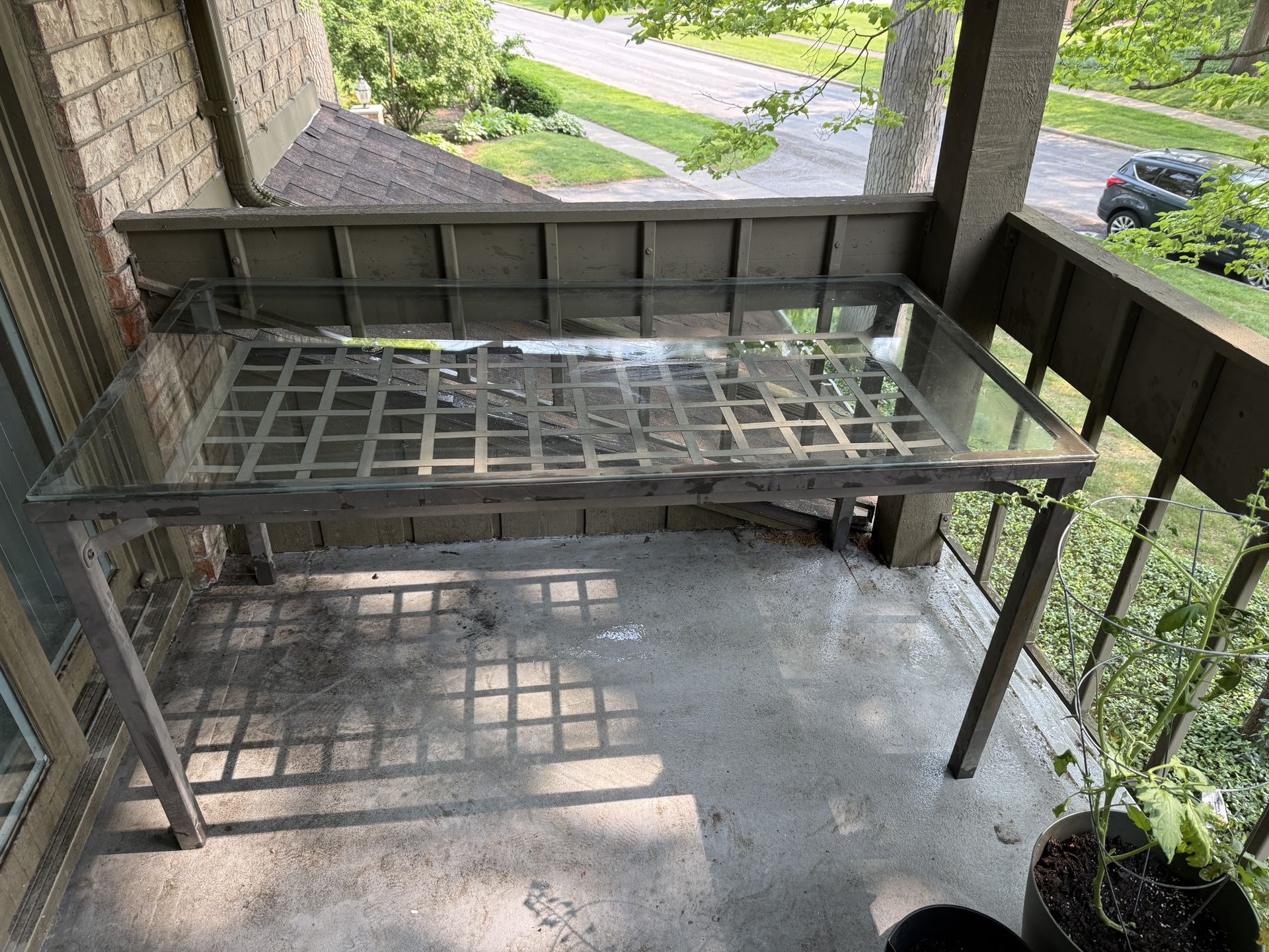 Indoor / Outdoor Glass Top Table