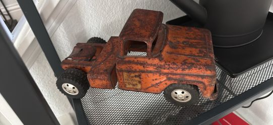 Orange antique truck