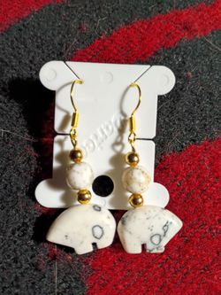 Stone Bear earring