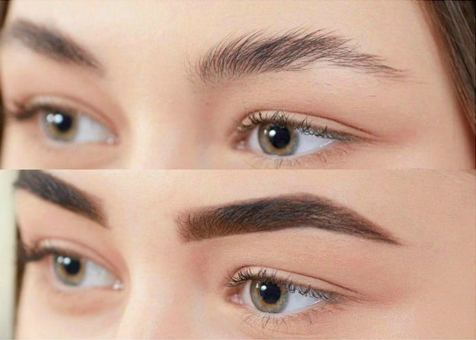 Henna eyebrow tint and eyebrow threading