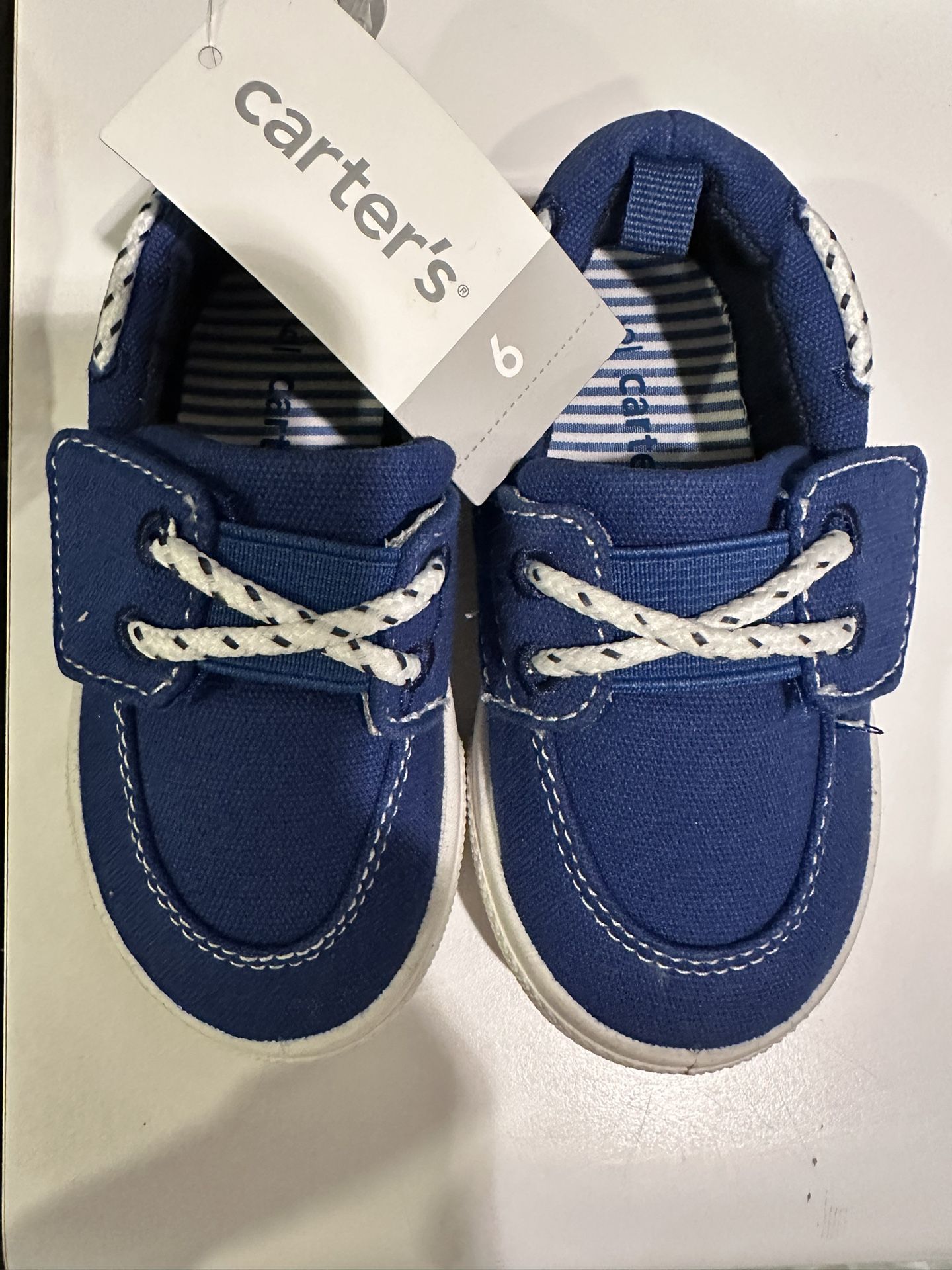 Carter's Boy's Cosmo SSlip-On Boat Shoe Sneaker, size 6