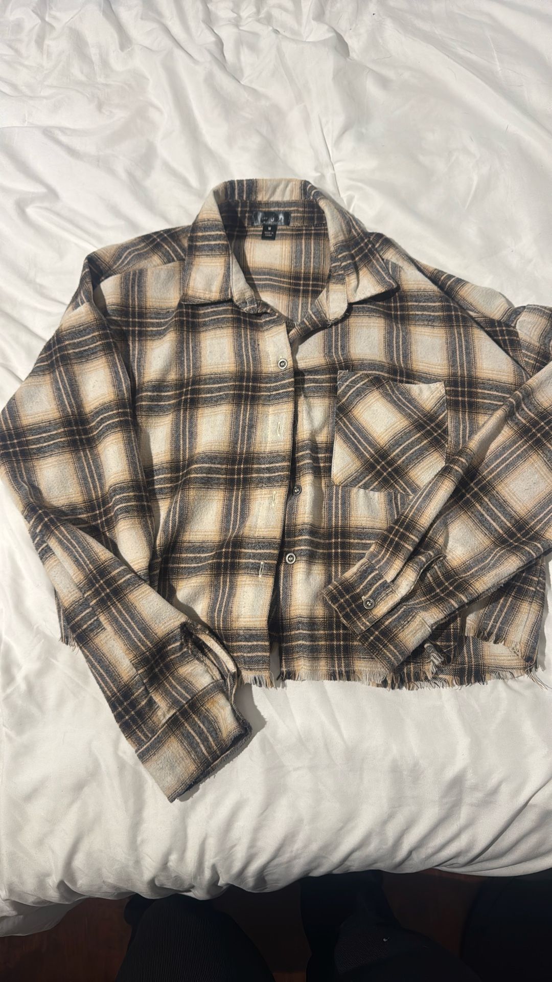 Flannel Button Size M