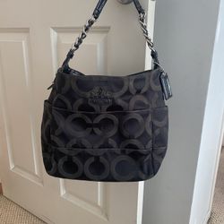 Vintage Black Coach Purse 