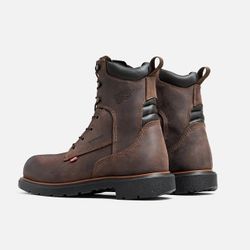 MEN'S 8-INCH INSULATED, WATERPROOF SAFETY TOE BOOT  One shoelace missing