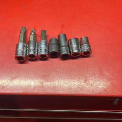 Snap On Tools Mix Sokets Different Prices  10 /12 Points ..50 zip 6 Points  L 10 …E12 Impact E14 ..9/16 Crome 3/8 Impact All..3/8