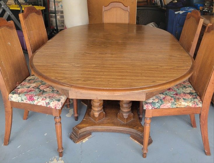 Free Solid Wood Dining Table With Extenders