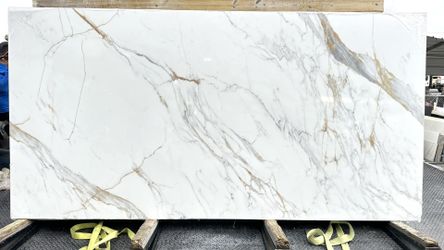 CALACATTA QUARTZ JUMBO SLABS ARABESCATTO GOLD 127X64 2CM FOR KITCHEN COUNTERTOPS 