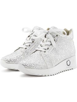 Platform Glitter Sneakers
