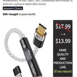 USB c DAC audio adapter