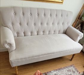 Tufted Settee Loveseat Sofa