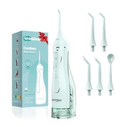 Brandnew  Leominor Water Dental Flosser Pick for Teeth, 300ML Portable Oral Irrigator Upgraded Tank Removable,IPX7 Waterproof, Rechargeable Travel Tee