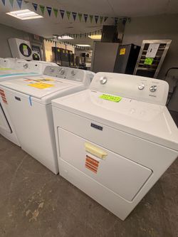 Maytag washer and dryer set gas with warranty