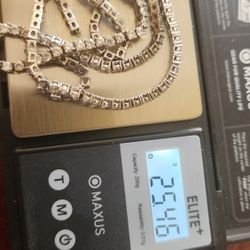 Silver 925 Tennis Necklace need repair