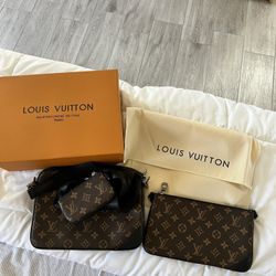 LV Purse 3 Piece Set Trio Messenger Bag