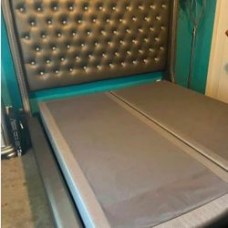 Cali King Bed Frame and Box Spring 