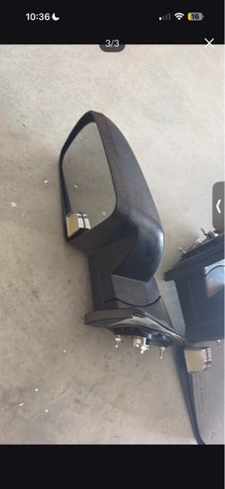 Black Truck Side Door Mirror Pair