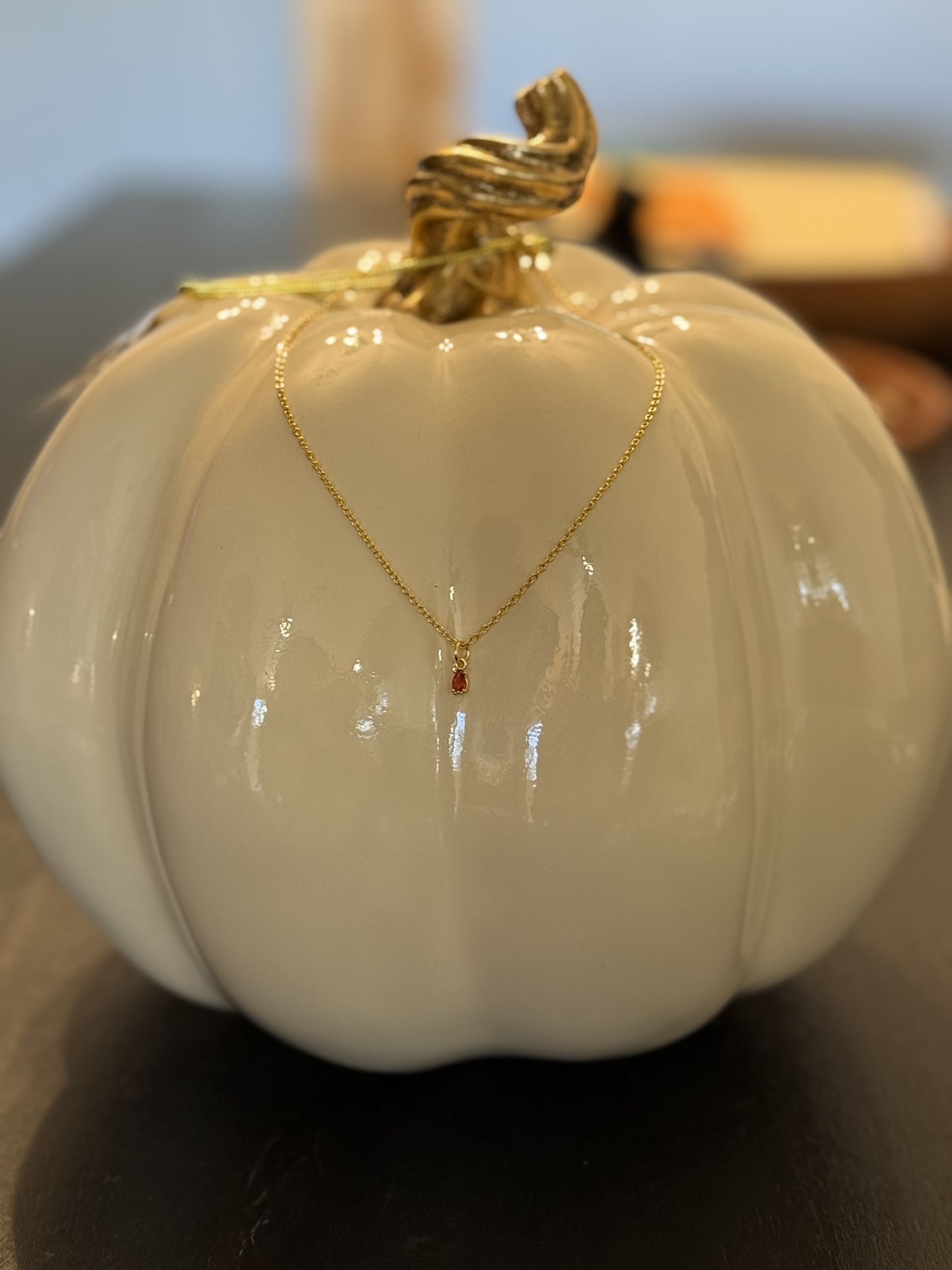 Gold plated Necklace with 18k Gold Plated Pendant 