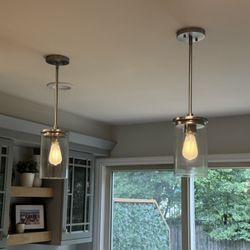 Brushed Nickel Pendat Lights 