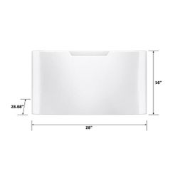 GE 28 in. Wide Laundry Pedestal in White