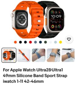 Apple Watch Ultra Silicone Sport Band Strap