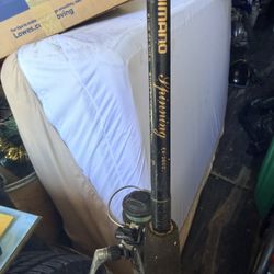 Vintage Shimano Fishing Rod & Reel Combo – $35