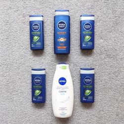 Nivea Body Wash Bundle 6 Pieces Assorted Color And Sizes