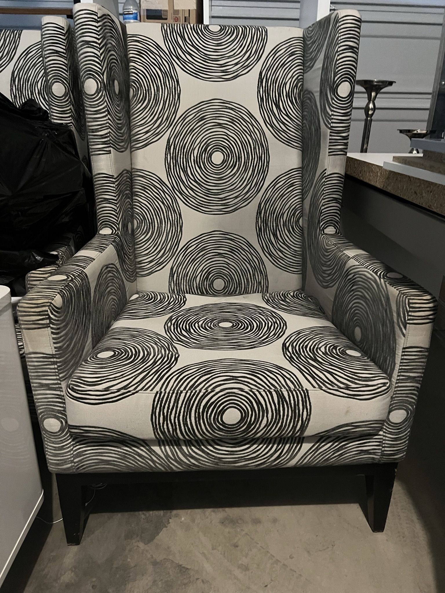 2 Wing Back Chairs 