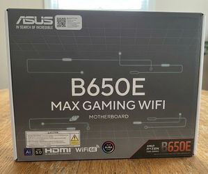 ASUS B650E Max Gaming WiFi AM5 Motherboard – DDR5 / PCIe 5.0 / WiFi 6E