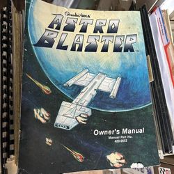 Original Gremlin Sega Astro Blaster Owners Manual Arcade Video Game Part 