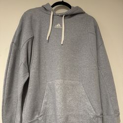 Adidas Grey Hoodie Size Large Men New No Tags 