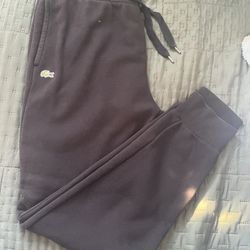 Black Lacoste Joggers
