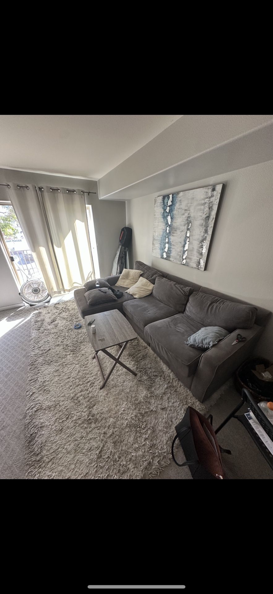 Modern Gray Sectional – Clean, Comfy, Stylish