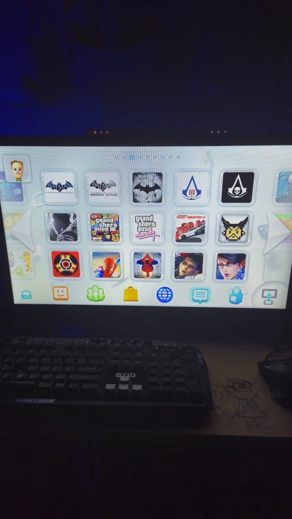 Nintendo Wii U Console With Over 150+ Preloaded Original Games