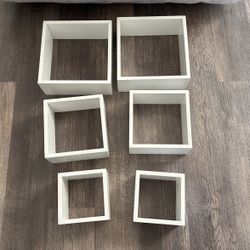 Wall boxes set of 6