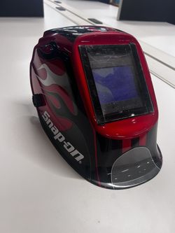 Snap-on YA4601 Auto-Darkening Welding Helmet - Red/Black Flame, #9-13 Shade!