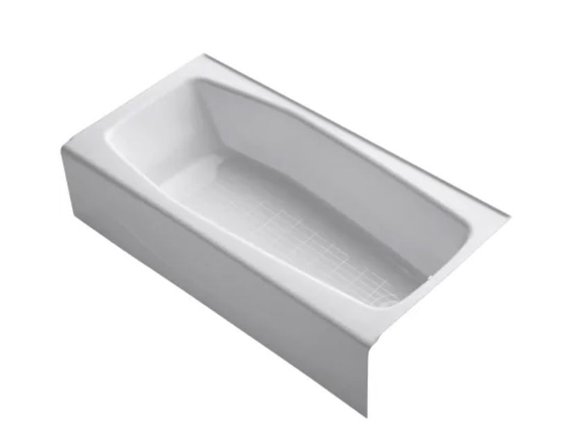 Kohler 60x30 Cast Iron Bathtub Right Hand Drain