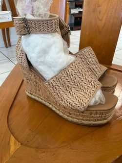 Woven Platform Wedge Sandals