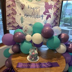 Mermaid Birthday Decor And Cake FREE