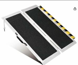 3FT Portable Ramp, Non-Slip Aluminum Folding Handicap Ramp, 800 LBS