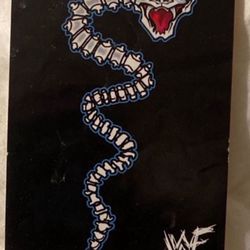 Vintage 1999 Official World Wrestling Federation Rattlesnake Skeleton Sticker.