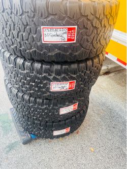 Four 4️⃣ Used Tires 🛞 LT 285/55R20” BF GOODRICH 🔥🔥🔥