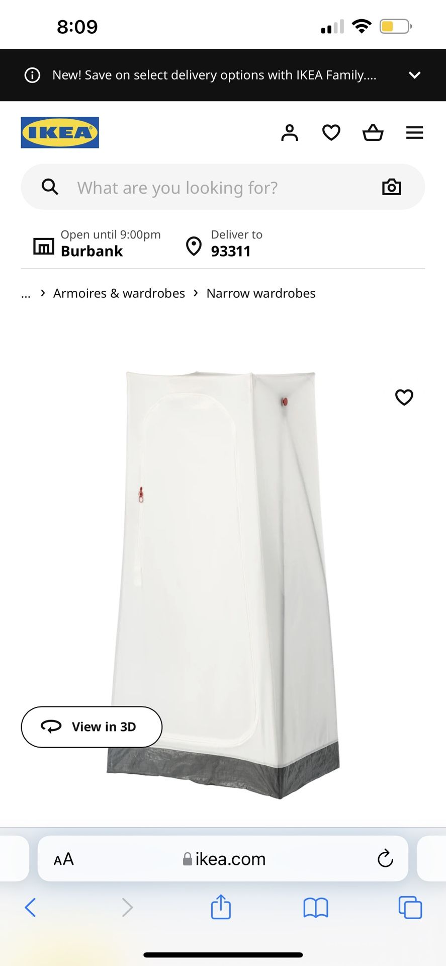 Ikea Portable Wardrobe