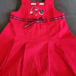 Vintage Elmo Overall Dress Size 3t