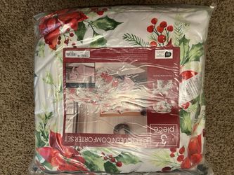 3-Piece Full/Queen Christmas Comforter Set