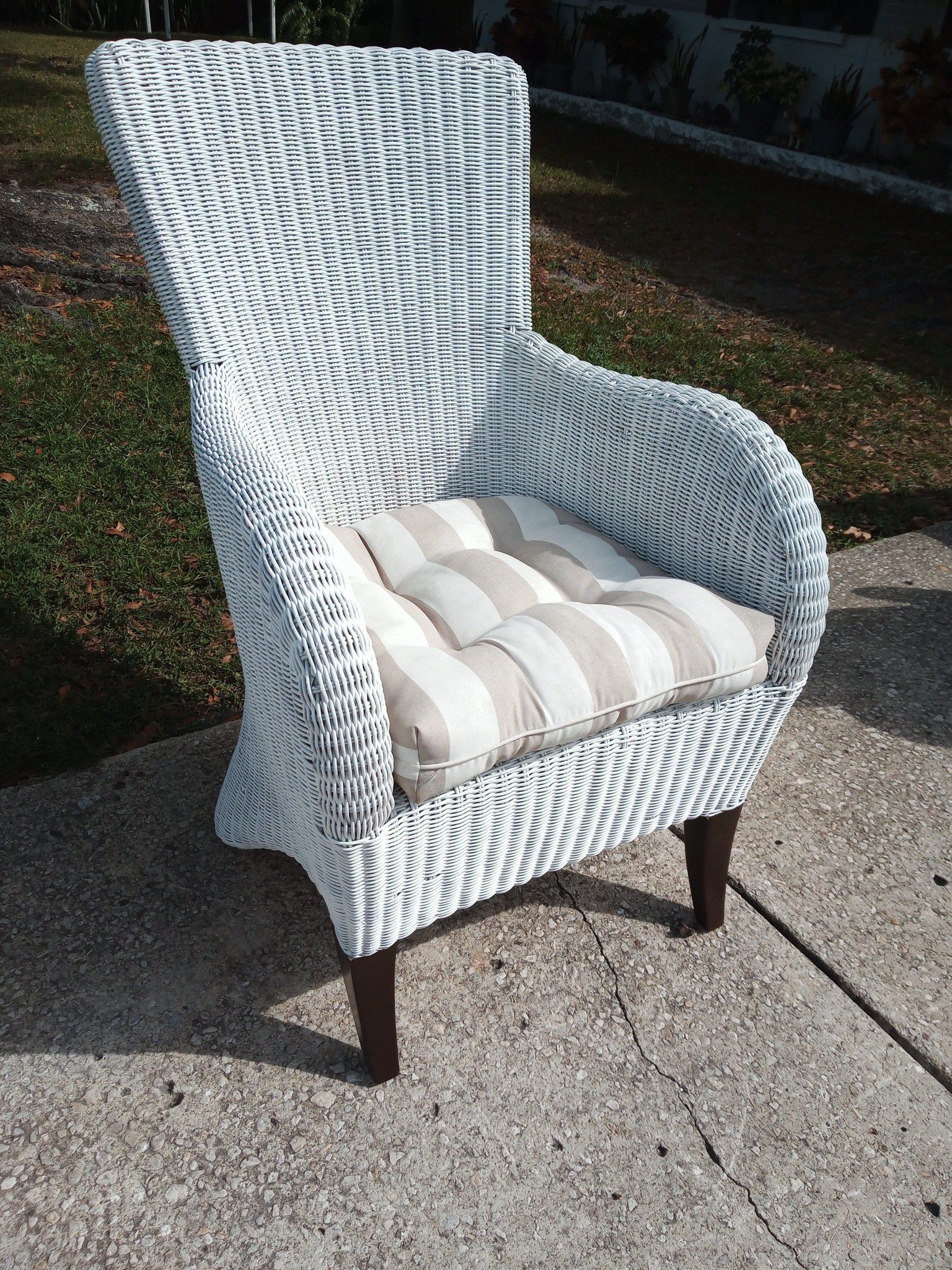 Set of Wicker Club Chairs
